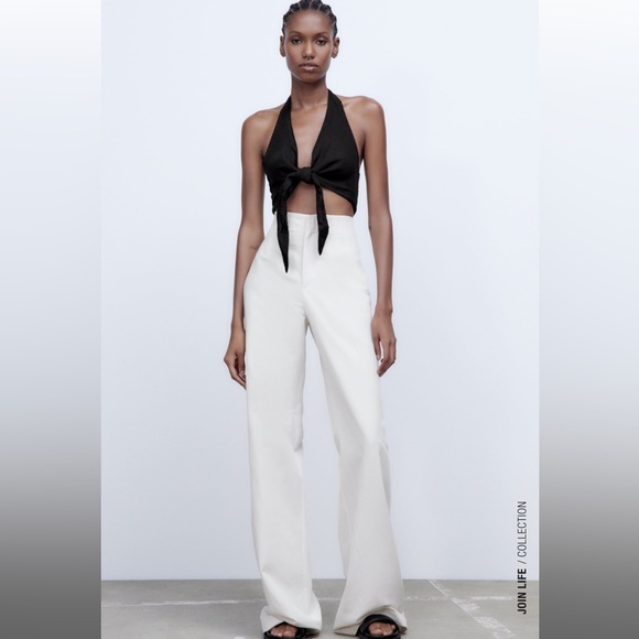 Zara | Pants u0026 Jumpsuits | Zara Full Length Linen Blend Pants | Poshmark